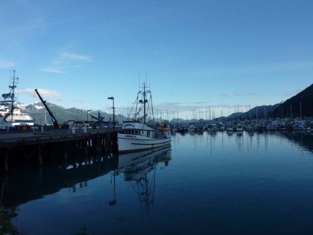 Lorelei moored at Seward harbor, Alaska/USA